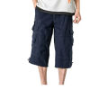 3 Quarter Comfortable Cotton Cargo Shorts Half Pants - Men. 