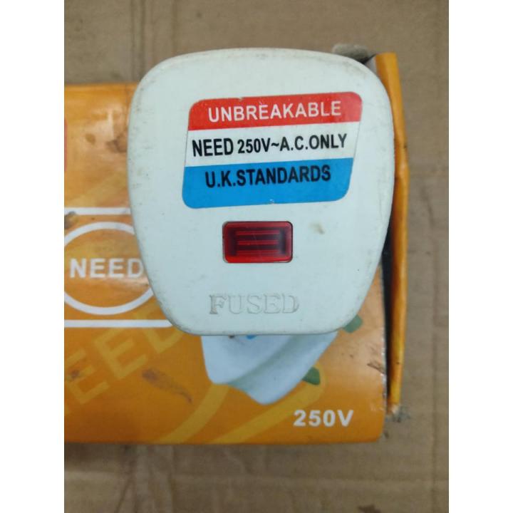 3 Pin Flat Plug 13 Amp