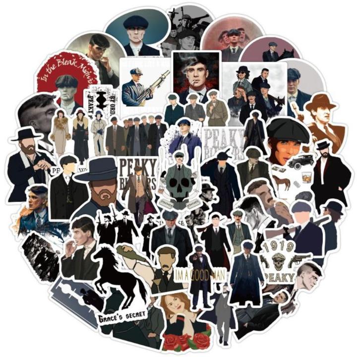 (50Pcs/Pack)%20Peaky%20Blinders%20PVC%20Waterproof%20Stickers%20For%20Phone%20Guiter%20Luggage%20Skateboard%20Laptop%20-%20Image%202