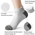 6 Cotton Man and Women Socks Sports Solid Color Male's Short Sock Cycling Breathable Mesh Ankle Summer Running Socks. 