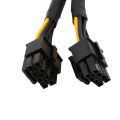 OUMERY 4 Pcs CPU 8 Pin Splitter ATX CPU 8 Pin Female to Dual 8(4+4) Pin Male EPS 12V for Motherboard Power Adapter Cable.