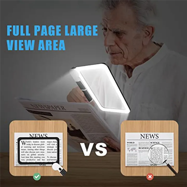 Full-Page%205X%20Magnifying%20Glass%20Folding%20Lighted%20Magnifier%20Rectangular%20Handhold%20Magnifier%20for%20Reading,%20with%2048%20LED%20Lights%20-%20Image%205