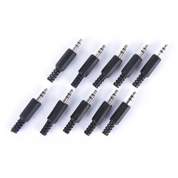 10pcs/lot 3.5mm audio male plug jack adapter stereo connector headphone