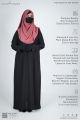 Glam Touch Premium Designer MUHTASIM Plain Abaya, Boroka for Women, Dubai Cherry Abaya. 