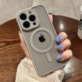 Luxury Magsafe Wireless Charge Phone Case For iPhone 11 12 13 14 15 Pro Max Plus Magnetic Bumper Transparent Cases Cover. 
