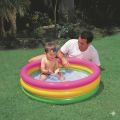 Intex Inflatable Swimming Pool | Kids Pool Baby Bath Tub Mini Water Tub | 3 Layer Rainbow Padded Soft Floor - 4FT / 120CM Size - Durable PVC Vinyl Material (Heavy Duty Non-Toxic Outdoor Garden Portable Summer Fun Play Toy Paddling Pool Exclusive Model BD..