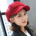 Alien Autumn Winter Hats for Women Solid Plain Octagonal Newsboy Cap Men Ladies Casual Wool Winter Beret Women Painter. 