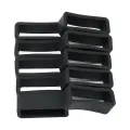 20x Silicone Watchband Strap Loops Black Watch Strap Holder Fastener Rings, Wristwatch Keeper Retainer Smart Watch Band Repair , 12mm 18mm. 
