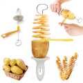 Potato Spiral Cutter - Set Plastic Potato Cutter - Create Fun Spiraled Potatoes With A Potato Spiral Cutter.