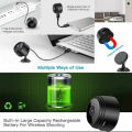 Mini CCTV Camera A9 Full HD WiFi 1080P 4K Wireless Support Night Vision 140 Degree Wide Angle Lens Motion Detection Audio Video Recording Mobile App Remote Monitoring Perfect For Indoor Outdoor Home Security Black Color.