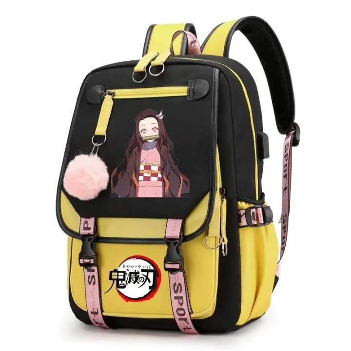 Novelty%20Anime%20Demon%20Slayer%20Nezuko%20Canvas%20Backpacks%20Teenage%20Girls%20Large%20School%20Bag%20Children%20Casual%20Bookbags%20Fashion%20Women%20Bagpack%20-%20Image%202