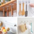 Multi-purpose Hooks of Double-sided Adhesive Wall Hooks ,single hok, strip hok Non-marking Sticky Hooks Plastic Transparent Fixer Paste Buckle.