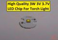 High Quality White 3Watt LED Chip 3.1v 3.7v 3W With Metal Plate Heatsink Heat Sink Aluminum Base 16mm PCB DIY For Torch Light.
