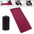 Soft Fleece Sleeping Bag Liner Business Backpacking Thermal Camping Blanket Deep Red. 