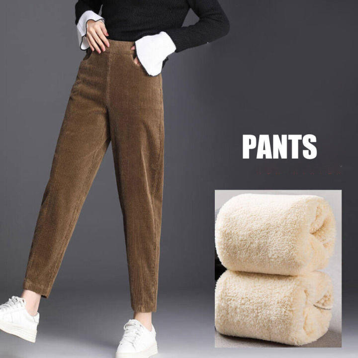 Thermal%20Fleece%20Winter%20Warm%20Jogging%20Bottoms%20Corduroy%20Women%20Pants%20-%20Image%202