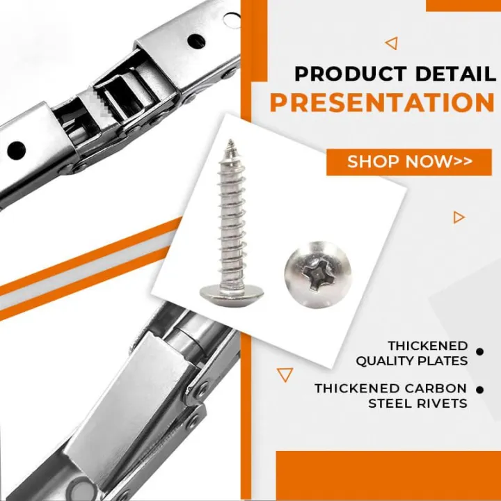2PCS%2090%20Degree%20Self-Locking%20Folding%20Hinges%20Hole-free%20Hinge%20Table%20Legs%20Brackets%20180%20Degree%20Flat%20Spring%20Folding%20Hinge%20Hardware%20-%20Image%206