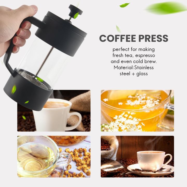 French%20Press%20Coffee%20&%20Tea%20Maker,%20Thickened%20Borosilicate%20Glass%20Coffee%20Press%20Rust-Free%20and%20Dishwasher%20Safe,Black%20-%20Image%203