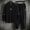 Black Long Sleeve  And black trouser set for men. 