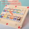 Magnetic Color And Number Maze, Wooden Ice Cream Train Puzzles Toys.