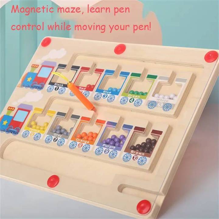 Magnetic%20Color%20And%20Number%20Maze,%20Wooden%20Ice%20Cream%20Train%20Puzzles%20Toys%20-%20Image%203