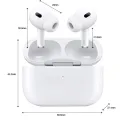 AirPods Pro 2nd Generation (Master Copy 1:1) -  Wireless Charging + 2X Battery Power + 2X bass boost sound. 