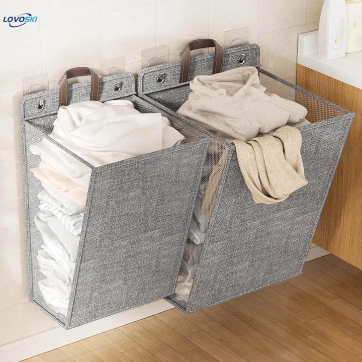 Collapsible%20Hanging%20Laundry%20Basket%20Laundry%20Hamper%20Toys%20Storage%20Organizer%20Household%20Folding%20Clothes%20-%20Image%204