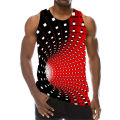 Tank Top For Men 3D Print Psychedelic Hole Sleeveless Fashion Pattern Tops Graphic Vest 6XL Plus Size Man Clothing Casual Tanks. 