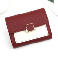 Ladies clutch purse Mini Wallet For Women Card Holder Short PU Leather Bags Short Small Coin Keeper for Girls.