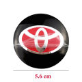 4Pieces 56mm for Toyota Camry Corolla Yaris Vios Innova Hilux Rav4 Reiz Crown Car Wheel Center Stickers Aluminum Alloy Automotive Tire Rim Hub Emblem Decoration. 