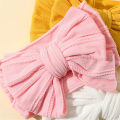 3Pcs/Set Baby Headband For Girls Bow Solid Color Baby Girl Turban Kids Headwear Elastic Baby Hair Band Hair Accessories Set. 