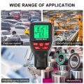 0-2000UM Thickness Gauge High Precise LCD Digital Automobile Film Thickness Meter Car Paint Coating Thickness Tester Three Probe Modes Three Units Switching with Zeroing Calibration Function. 