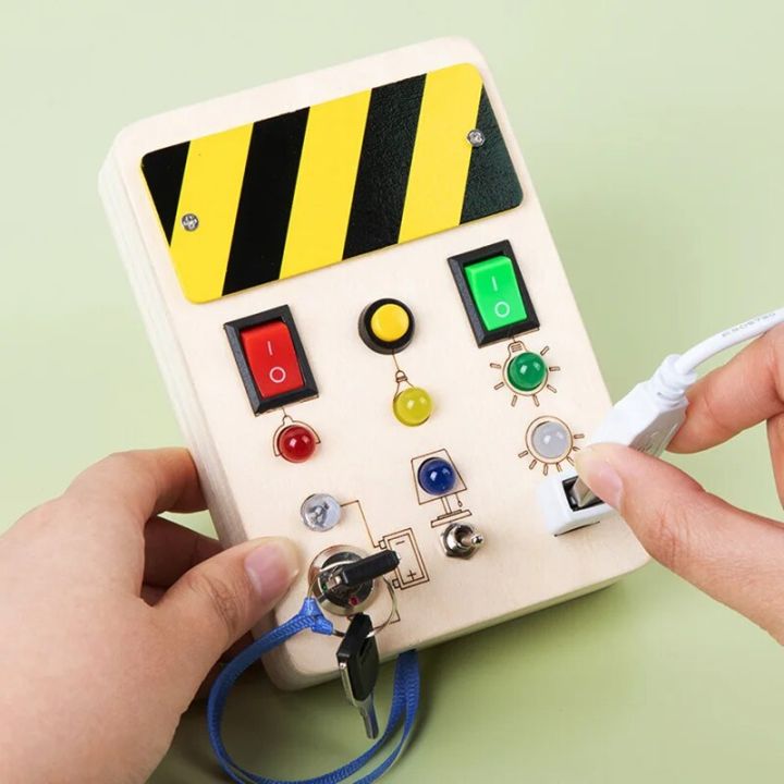 Wooden%20Busy%20Board%20with%20LED%20Light%20Montessori%20Toys%20for%20Toddler%201-3Y%20Baby%20Sensory%20Educational%20Travel%20Toggle%20Switch%20Toy%20Kids%20Gift%20-%20Image%204