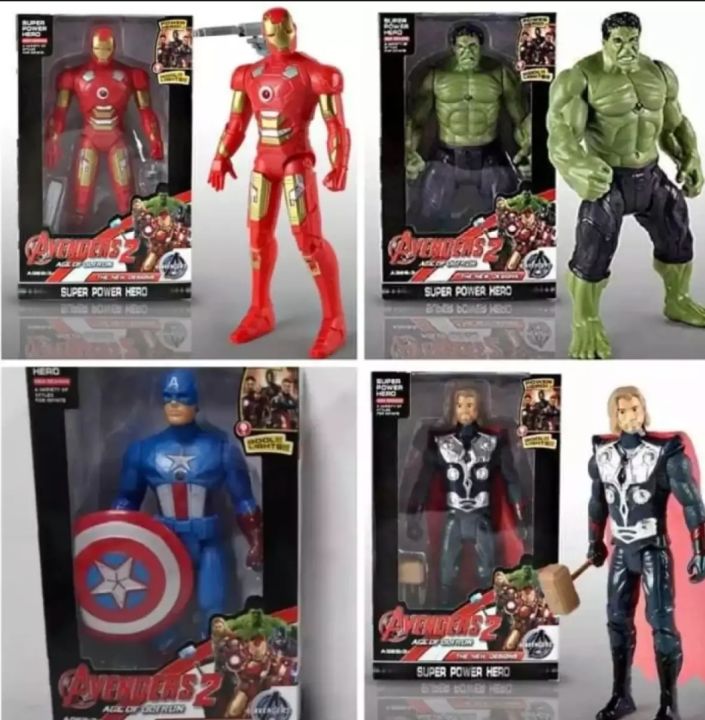 Plastic%20Hulk%20Man%20iron%20Man%20Captain%20America%20Thor%20Figure%20-%20Green%20and%20Black%20-%20Image%202