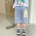 IENENS Baby Boys Shorts Girl Casual Jeans Kids Clothes Summer Short Pants 2-8 Years Clothing Boy's Loose Denim Shorts.