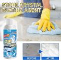 Multi-surface Stone Stain Remover Cleaner Nano Stone Crystal Plating Agent, Marble Stone Cleaner Polished for Marble, Floor, Tile & Ceramic Stain Remover, 450ml (2 pics). 