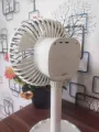 Jy Super JY-2218 Professional Rechargeable Portable Mini Table Fan Strong Wind Left to Right Oscillating Angle 45 Degrees - AC/DC.