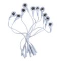5/10pcs Lead Wire Adapters Tieline Short Cables Electrode Wires DC Head 2mm Snap 3.5mm Plug for Massager Machine Use Tool. 