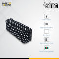 Pencil pouch, Black (9"x4") - pencil bag.