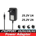 25.2V 1A 5.5*2.1MM Universal AC DC Power Supply Wall Charger For lithium battery pack EU/AU/US/UK Plug. 