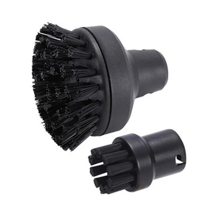 BRADOO-for Karcher SC1 SC2 SC3 SC4 Large Round Brush Cleaning Brush for Steam Cleaner Attachment Adapter Home Cleaning Brush