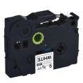 5Pcs Tze-221 9Mm Black on White Tze221 Tz221 Tze 221 Tz Tape for Brother P-Touch Label Maker Printer Laminated Ribbons , 9mm Label Tapes - Black.