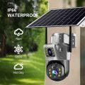 MexGen V380 PRO 4G Sim-Supported Dual Lens Solar Battery Backup PTZ IP Camera Waterproof, Two-Way Audio, Motion Detection. 