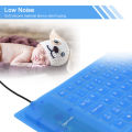 HXSJ 85 Keys Flexible Keyboard USB Interface Foldable and Portable Dustproof Waterproof Quiet. 