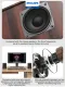 Philips SPA20 New Bluetooth Speaker Mini Portable Wood Grain Indoor Desktop Loudspeaker 1 pair for Computer Smartphone. 