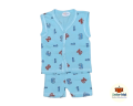 3 Pcs Boys/Girls Cotton Printed Sleveless Ankar Nima. 