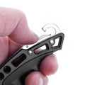 Military Tactical Knife Keychain Stainless Steel Folding Blade Knife Keyring Mini Keyrings Outdoor Survival Tools. 