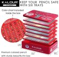 KALOUR 180 Premium Colored Pencil Set for Adult coloring - Artists Soft Core Drawing Pencils- Ideal for Sketching Shading Blending Crafting - Gift Tin Box. 