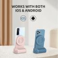 Magnetic Camera Handle Bluetooth Phone Grip Photo Bracket Anti-shake Selfie Device for Android Apple Wireless Charging. 
