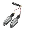 2pcs 12v Motorcycle Turn Signals Lights 22 SMD Water Flowing Indicator Arrow Blinker Lamps Universal. 