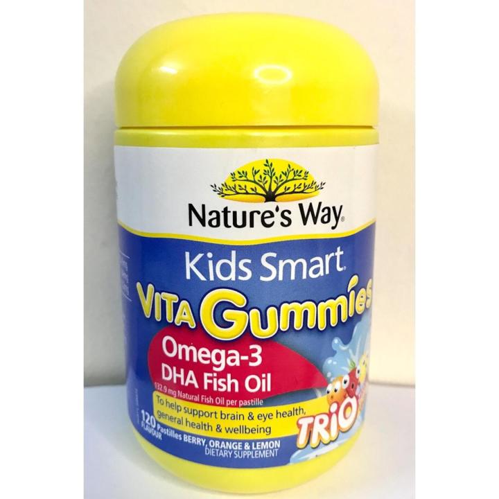 Nature's Way Kids Smart Vita Gummies Omega-3 120 Gummies-AUS